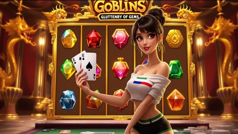 Reel slot digital dengan simbol bonus dan tampilan permainan